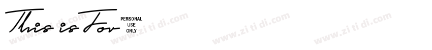 This isFor字体转换 This isFor字体转换
